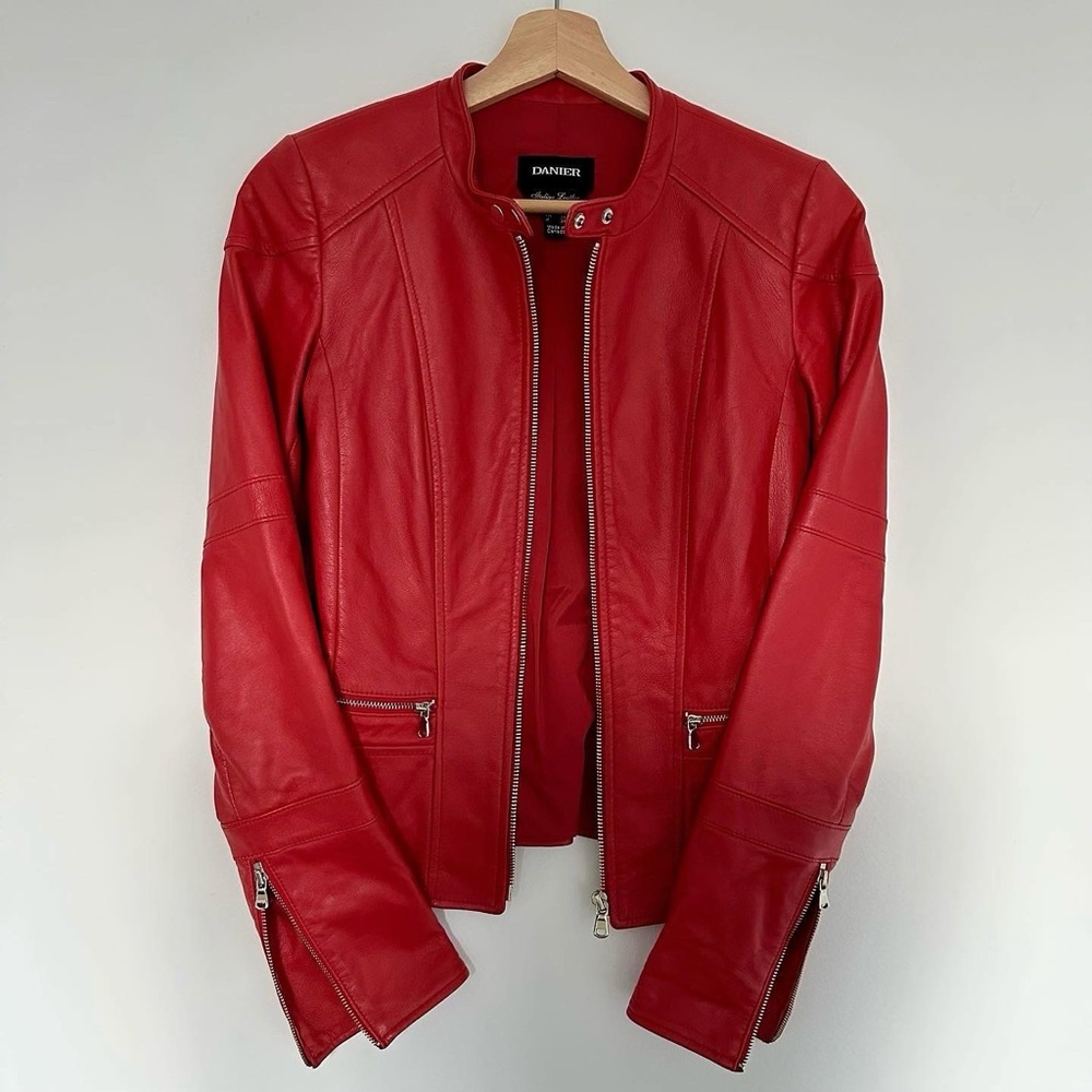 Vintage Leather Moto Jacket by Danier 🍒